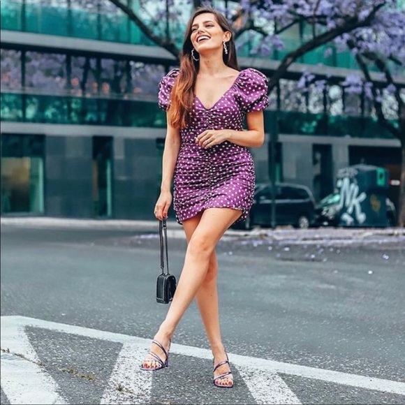 Zara rustic polka dot dress - Picture 3 of 11